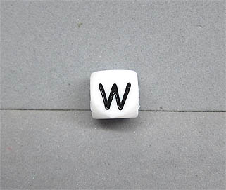 Buchstabenwürfel Silikon 10mm W